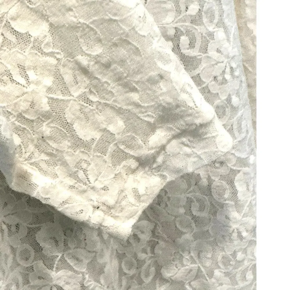 3-Stretch Semi Sheer Sparkle Floral Design Tops by 'Shoulders to Go' Small/Med
